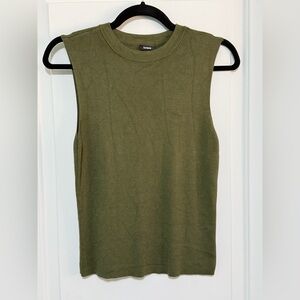 Express Olive Green Sweater Tank